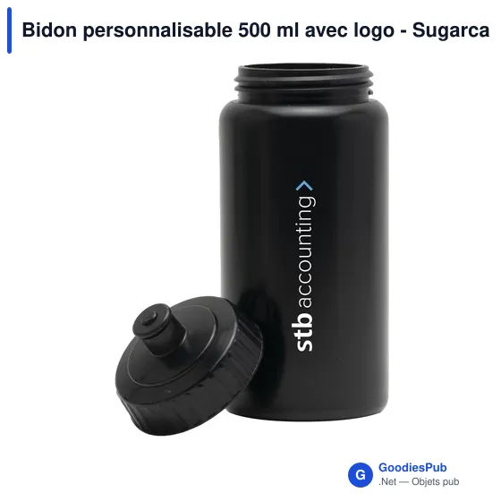 Bidon personnalisable 500 ml avec logo - Sugarcane Bio - Image 7