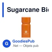 Bidon personnalisable 750 ml avec logo - Sugarcane Bio - Miniature 1
