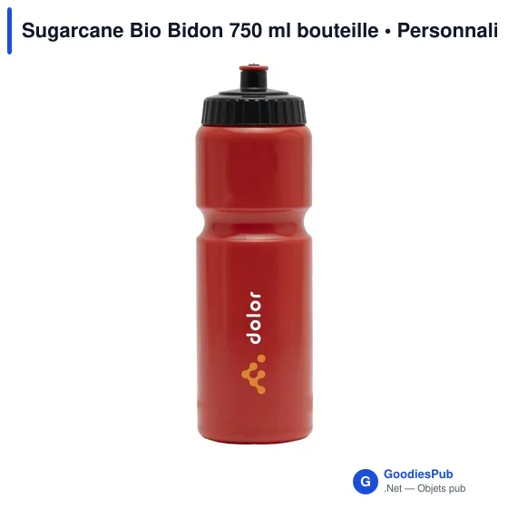 Bidon personnalisable 750 ml avec logo - Sugarcane Bio - Image 11