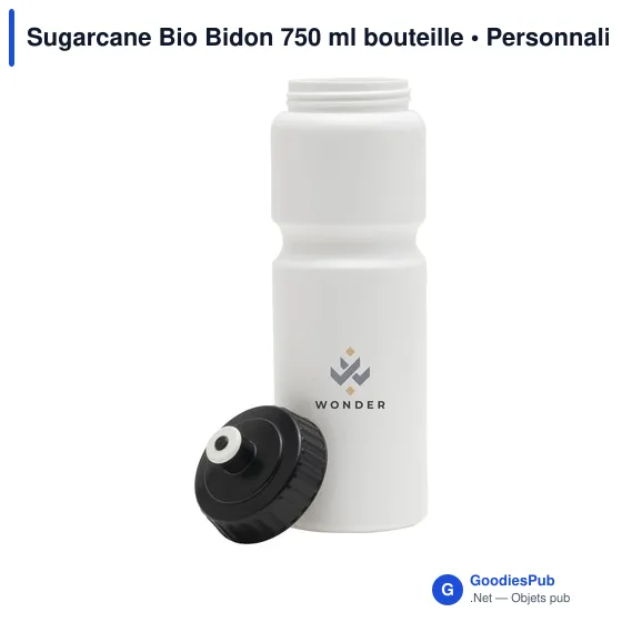 Bidon personnalisable 750 ml avec logo - Sugarcane Bio - Image 12