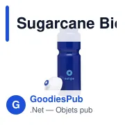 Bidon personnalisable 750 ml avec logo - Sugarcane Bio - Miniature 5