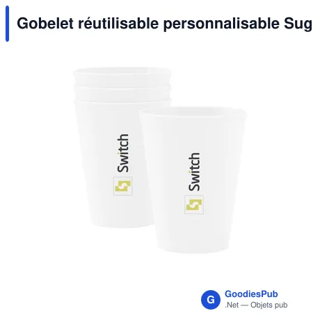 Gobelet réutilisable personnalisable Sugarcane Cup 200 ml avec logo