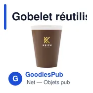 Gobelet réutilisable personnalisable Sugarcane Cup 200 ml avec logo - Miniature 11