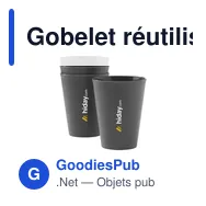 Gobelet réutilisable personnalisable Sugarcane Cup 200 ml avec logo - Miniature 7