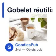Gobelet réutilisable personnalisable Sugarcane Cup 200 ml avec logo - Miniature 9