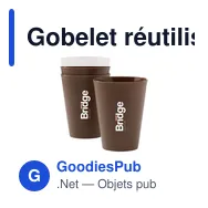 Gobelet réutilisable personnalisable Sugarcane Cup 200 ml avec logo - Miniature 10