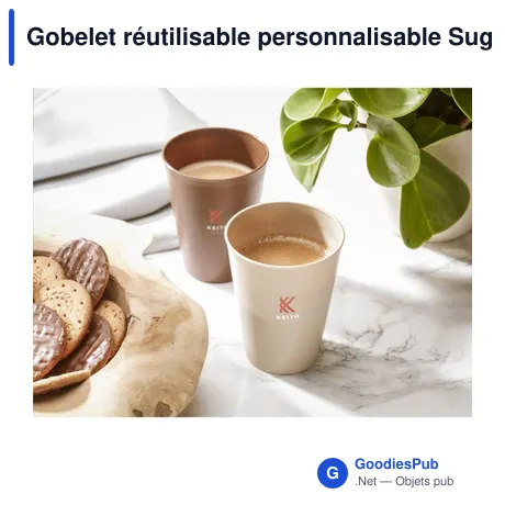 Gobelet réutilisable personnalisable Sugarcane Cup 360 ml avec logo