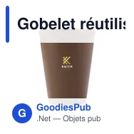 Gobelet réutilisable personnalisable Sugarcane Cup 360 ml avec logo - Miniature 4