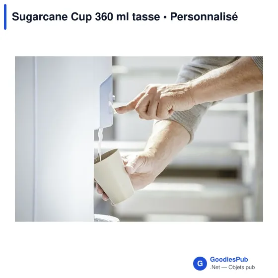 Gobelet réutilisable personnalisable Sugarcane Cup 360 ml avec logo - Image 6