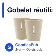 Gobelet réutilisable personnalisable Sugarcane Cup 360 ml avec logo - Miniature 7