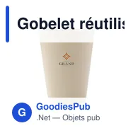 Gobelet réutilisable personnalisable Sugarcane Cup 360 ml avec logo - Miniature 8