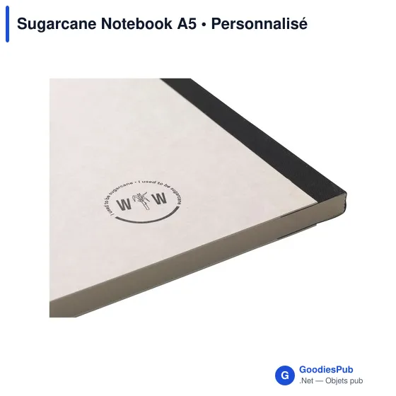 Carnet A5 personnalisable en papier recyclé avec logo - Image 6