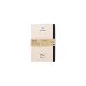 Variante noir - Carnet A5 personnalisable en papier recyclé avec logo