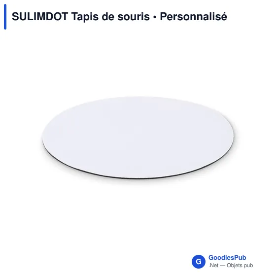Tapis de souris personnalisable SULIMDOT avec logo - Image 1