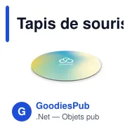 Tapis de souris personnalisable SULIMDOT avec logo - Miniature 5