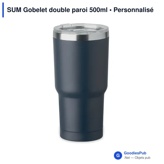Gobelet isotherme personnalisable 500ml avec logo - SUM - Image 1