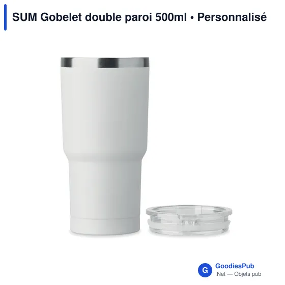 Gobelet isotherme personnalisable 500ml avec logo - SUM - Image 11