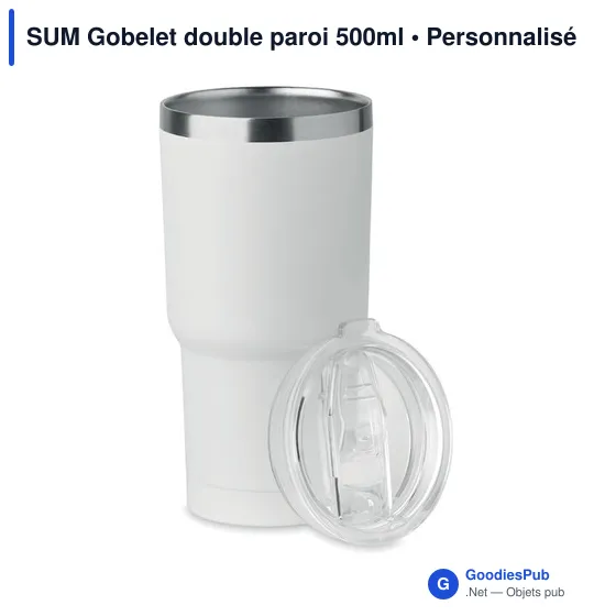 Gobelet isotherme personnalisable 500ml avec logo - SUM - Image 12