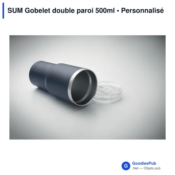 Gobelet isotherme personnalisable 500ml avec logo - SUM - Image 3