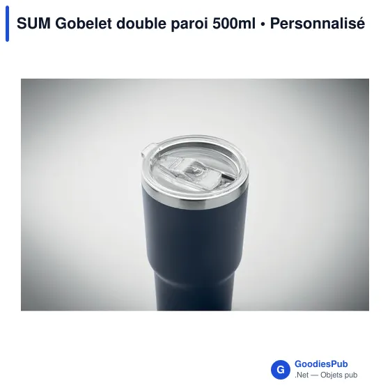 Gobelet isotherme personnalisable 500ml avec logo - SUM - Image 5