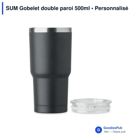 Gobelet isotherme personnalisable 500ml avec logo - SUM - Image 7