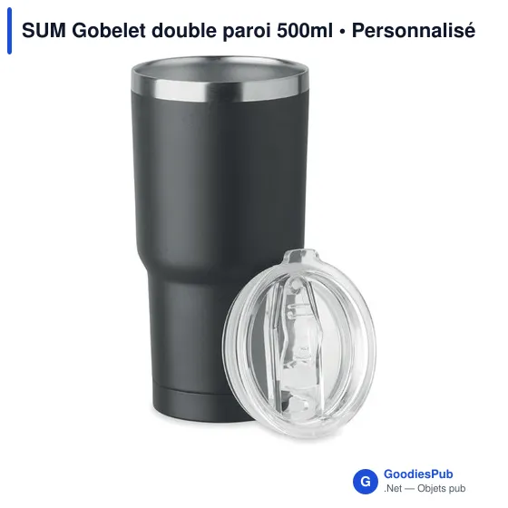 Gobelet isotherme personnalisable 500ml avec logo - SUM - Image 8