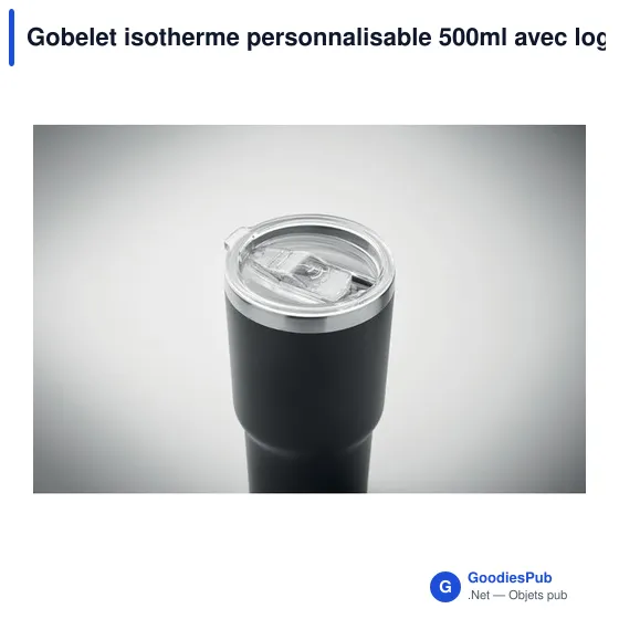 Gobelet isotherme personnalisable 500ml avec logo - SUM - Image 9