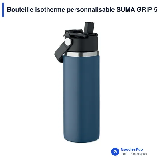 Bouteille isotherme personnalisable SUMA GRIP 500 ml avec logo - Image 1