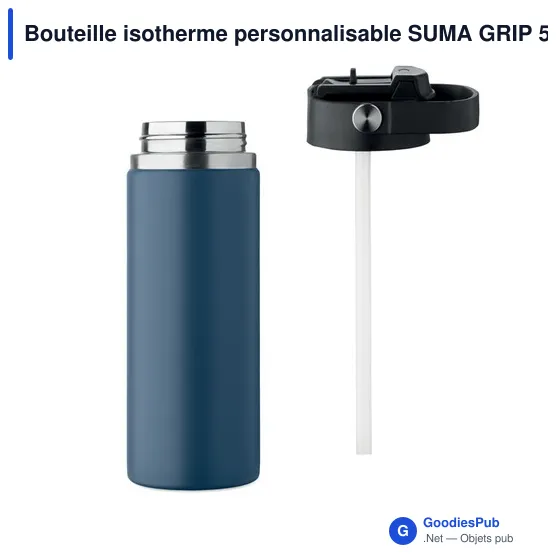 Bouteille isotherme personnalisable SUMA GRIP 500 ml avec logo - Image 11