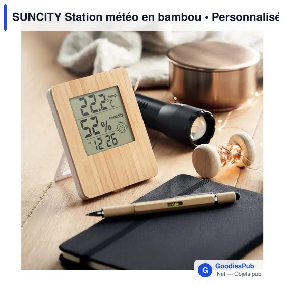 SUNCITY Station météo en bambou - Image 6