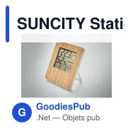 SUNCITY Station météo en bambou - Miniature 7