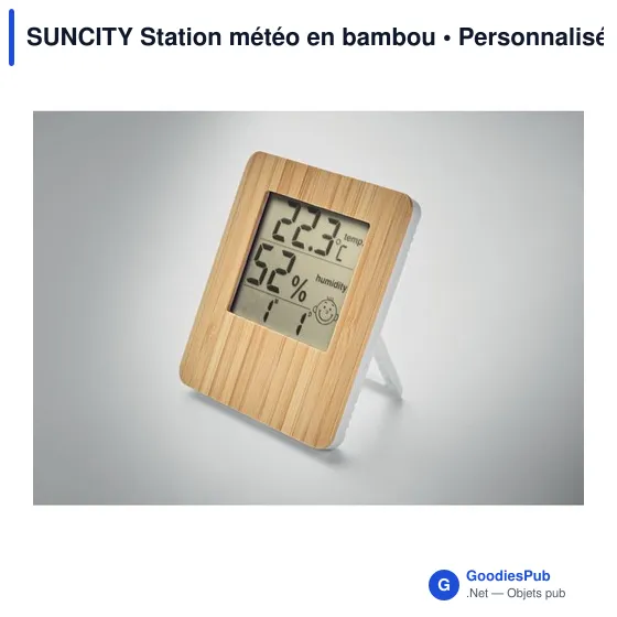 SUNCITY Station météo en bambou - Image 7
