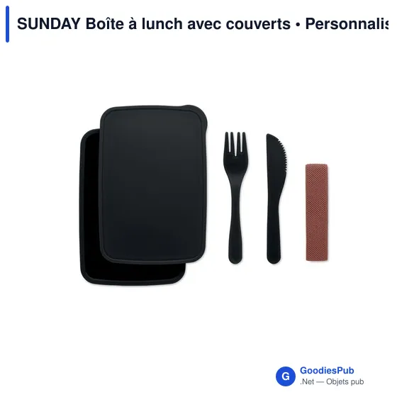 SUNDAY Boîte à lunch avec couverts - Image 4