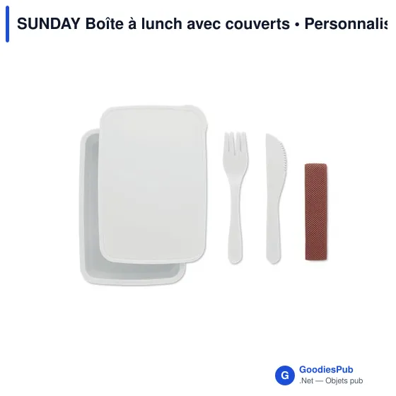 SUNDAY Boîte à lunch avec couverts - Image 9