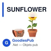 SUNFLOWER Pot graines de tournesol - Miniature 1