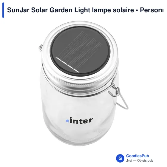 Lampe de jardin personnalisable SunJar avec logo - Image 1