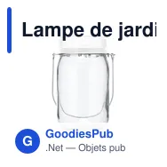 Lampe de jardin personnalisable SunJar avec logo - Miniature 3