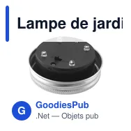 Lampe de jardin personnalisable SunJar avec logo - Miniature 4