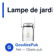 Lampe de jardin personnalisable SunJar avec logo - Miniature 5