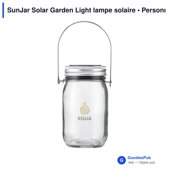 Lampe de jardin personnalisable SunJar avec logo - Image 5