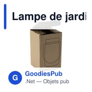 Lampe de jardin personnalisable SunJar avec logo - Miniature 7