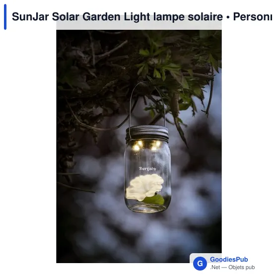Lampe de jardin personnalisable SunJar avec logo - Image 8