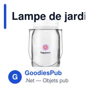 Lampe de jardin personnalisable SunJar avec logo - Miniature 10