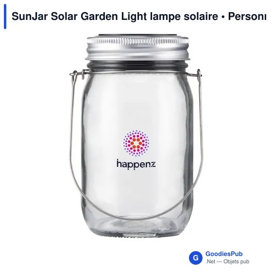 Lampe de jardin personnalisable SunJar avec logo - Image 10