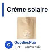 Crème solaire personnalisable SunKraft SPF 30 avec logo - Miniature 1