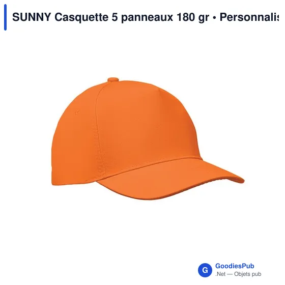 SUNNY Casquette 5 panneaux 180 gr - Image 1