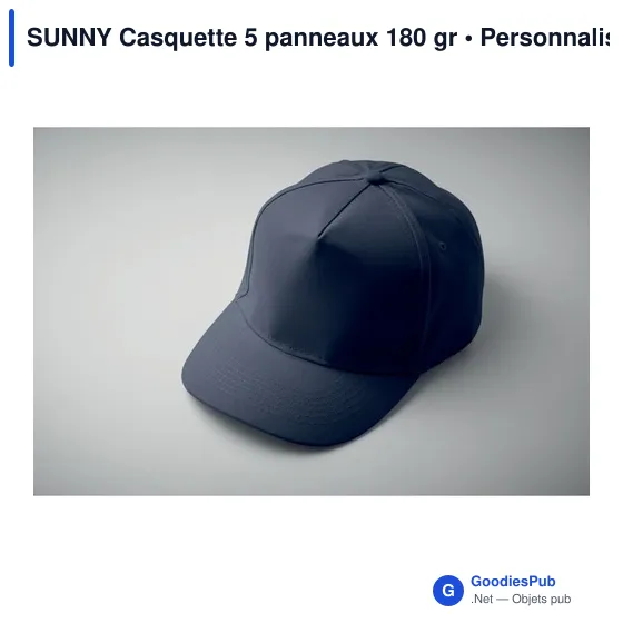 SUNNY Casquette 5 panneaux 180 gr - Image 10