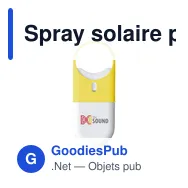 Spray solaire personnalisable SPF 30 avec logo - Sunscreen Spray HookUp - Miniature 2
