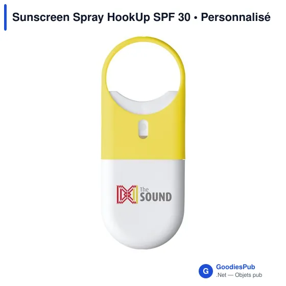 Spray solaire personnalisable SPF 30 avec logo - Sunscreen Spray HookUp - Image 2