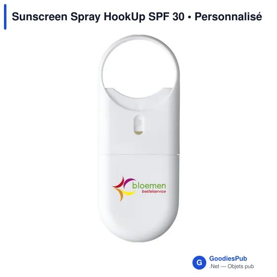 Spray solaire personnalisable SPF 30 avec logo - Sunscreen Spray HookUp - Image 11
